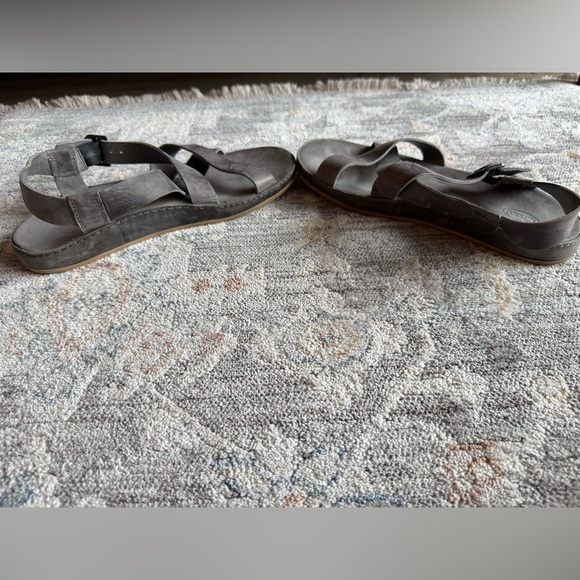 Chaco Wayfarer Sandals, Gray Leather - Picture 6 of 10